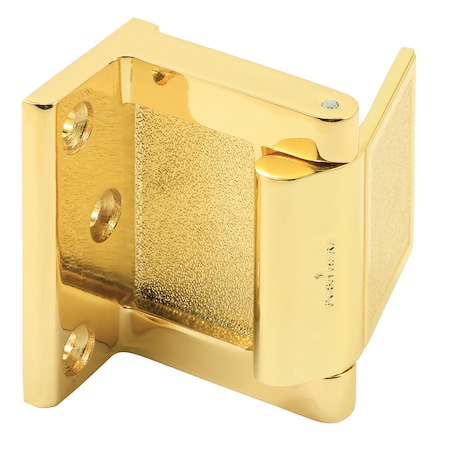 Prime-Line Hotel Door Blocker/Door Stop in Bright Brass Single Pack MP4933